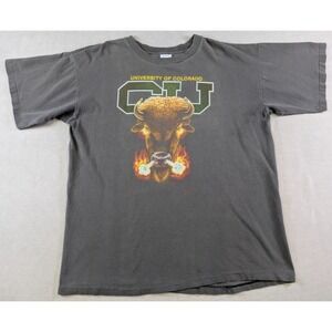 Vintage Colorado Buffaloes Shirt Mens XL Black Salem Football 90s USA Distressed